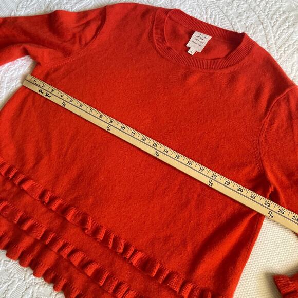 Cinq à Sept Adiella 100% Cashmere pullover Sweater Red Size L - Picture 6 of 10